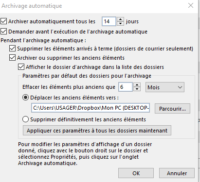 outlook explication