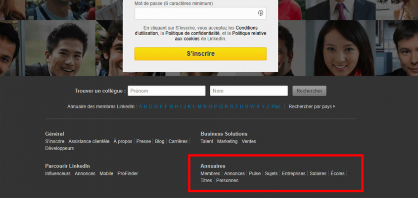 Annuaires Linkedin
