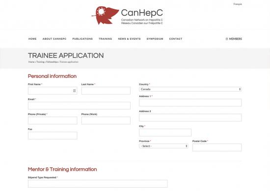 Screenshot CanHepC