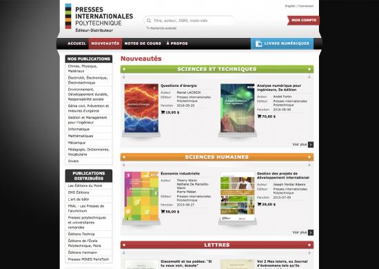 Screenshot Presses Internationales Polytechnique