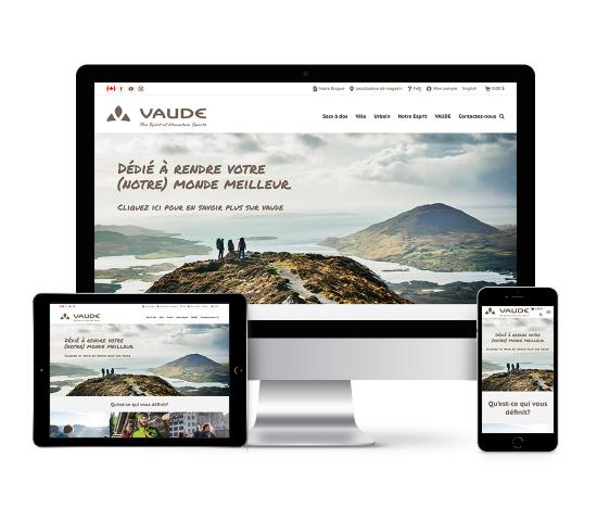 Introducing the Vaude website